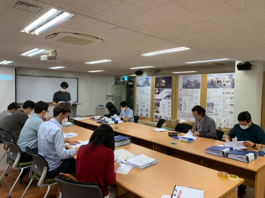 2021학년도 1학기 건축학인증 예비전시 및 자체평가회의