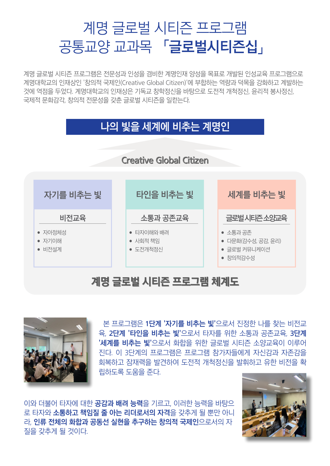 공통교양 교과목 글로벌시티즌십